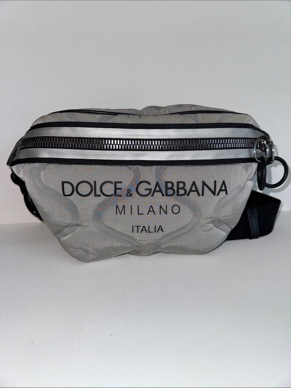 Dolce & Gabbana Palermo Tecnico Quilted Belt Crossbody Bag